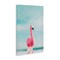 Stupell Industries Funky Summer Flamingo Canvas Wall Art Design by Nataly White